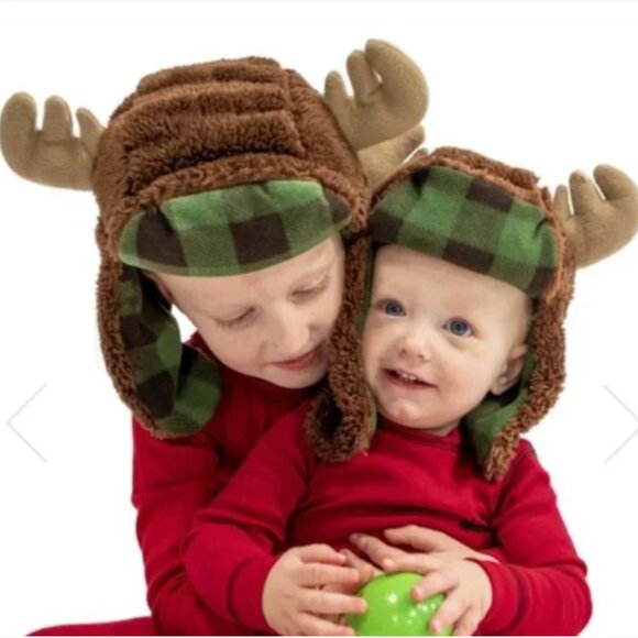 Moose Critter Cap by Lazy One Kid's Large - Picture 1 of 9